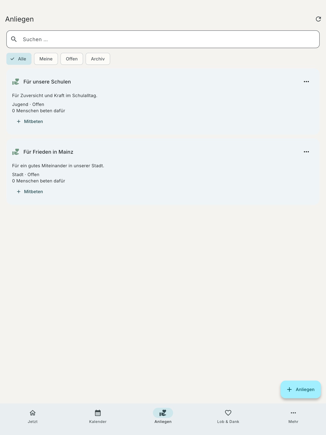 Screenshot 3 of StadtGebet