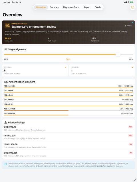 Mailquorum: Email Auth screenshot 2