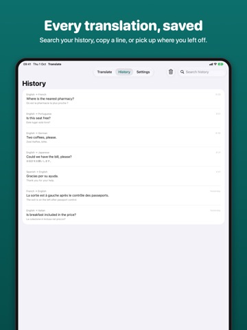 Translate — AI Translator iPad screenshot