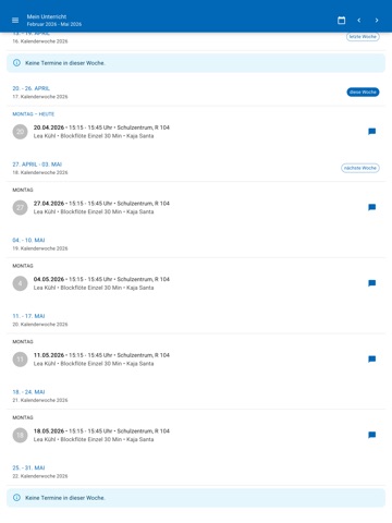 Musikschule Burgkirchen iPad screenshot