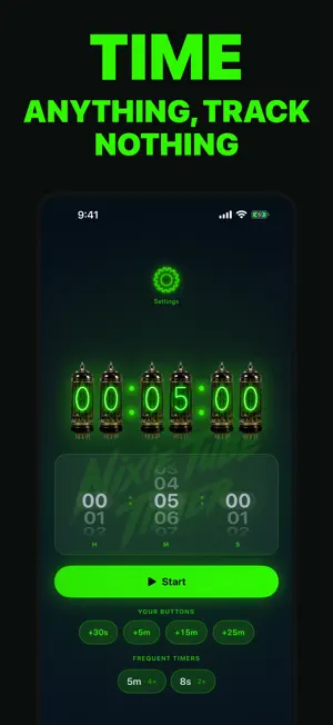Nixie Tube Timer: Countdown screenshot 3