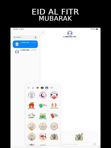 Ramadan - Eid Al Adha Stickers iPad screenshot