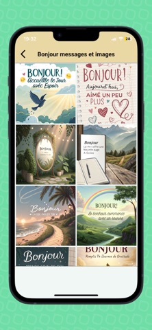 Bonjour Bonsoir Bonne nuit iPhone screenshot