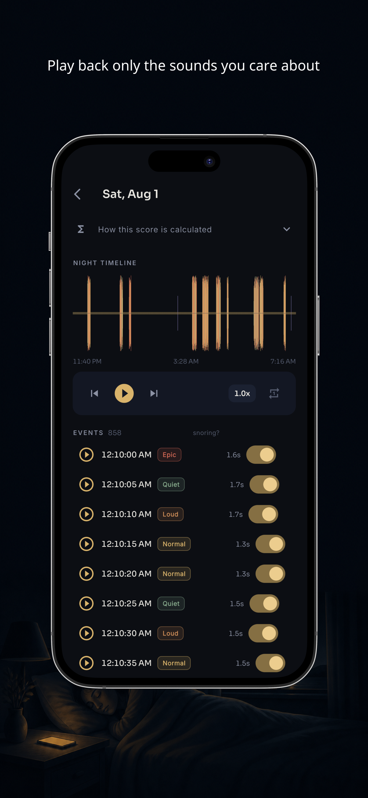 Snore Recorder - Snorva screenshot 3