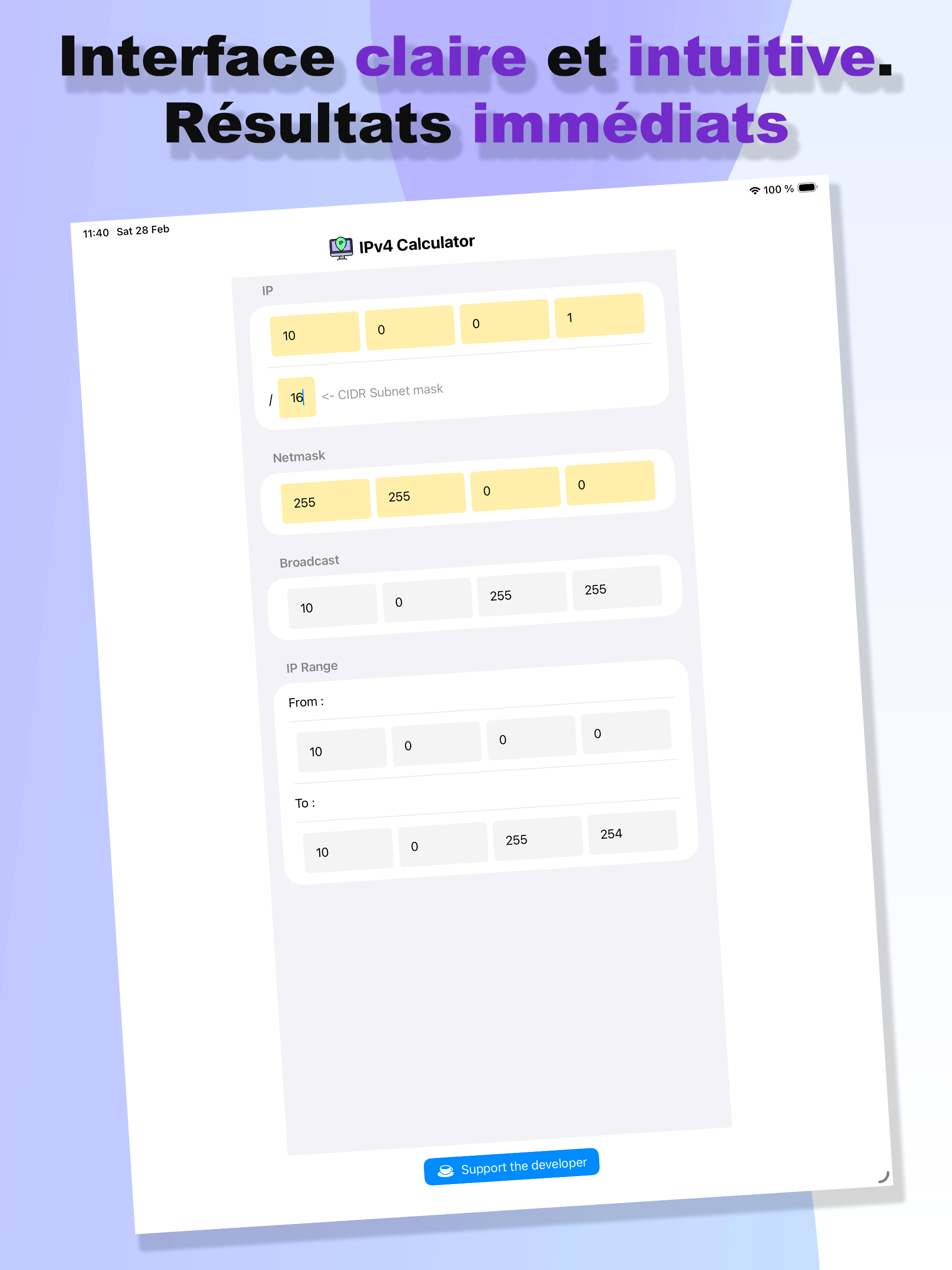 SJ IPv4 Calculator