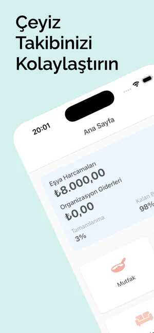 BirYuva: Çeyiz Planlayıcısı screenshot 1