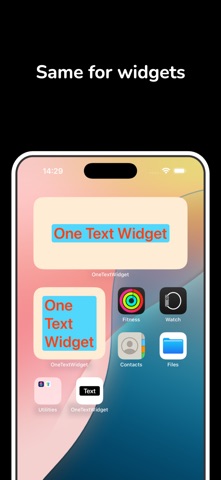 One Text Widget Screenshot 4 of 6