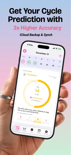 Ovara Period & Cycle Tracker screenshot 1