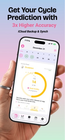 Ovara Period & Cycle Tracker Screenshot 1 of 8
