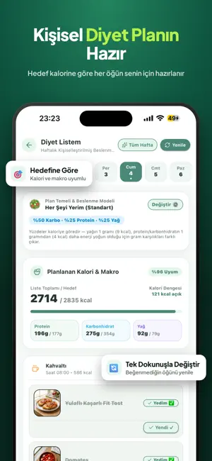FİT KAL: Diyet & Egzersiz screenshot 3