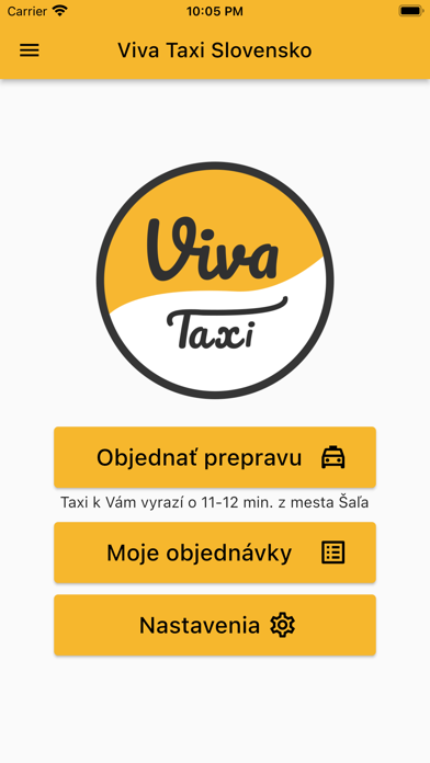 Viva Taxi Slovensko Screenshot