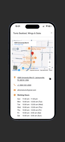 Tunis Seafood, Wings & Subs iPhone screenshot
