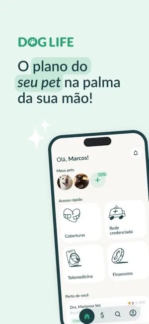 Dog Life: plano de saúde pet screenshot 1