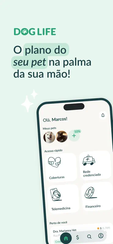 Dog Life: plano de saúde pet screenshot 1 of 5