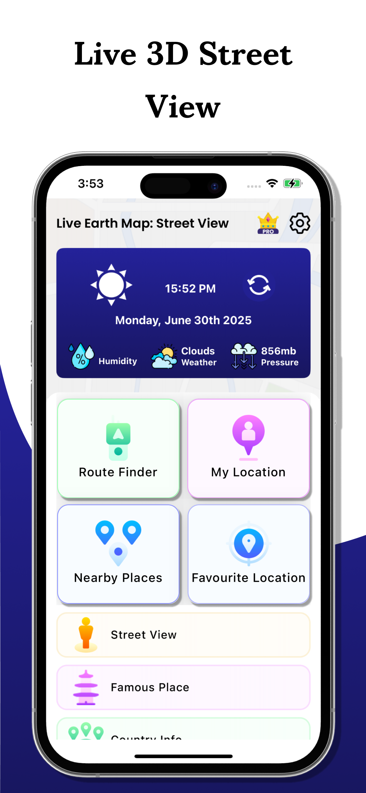 Live Earth Maps 3D GPS View