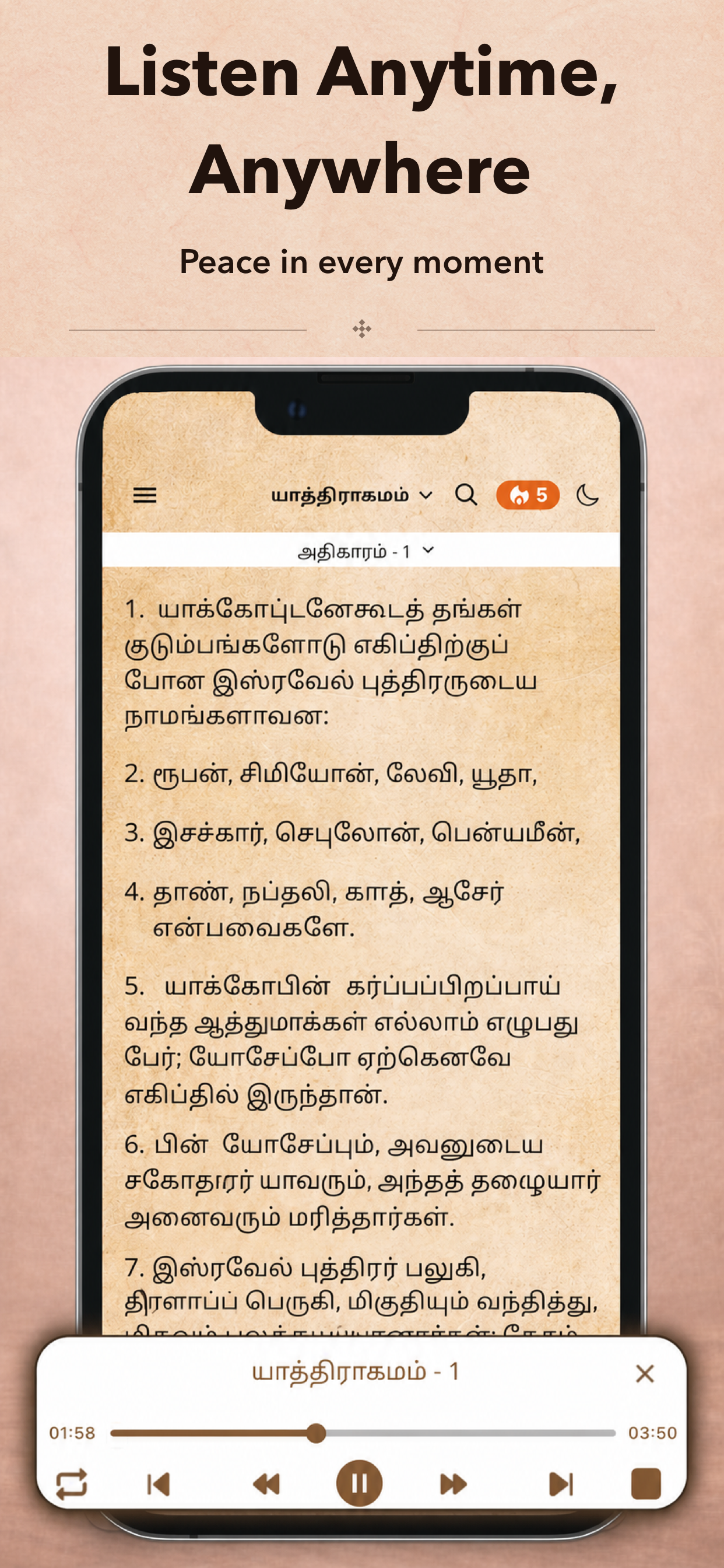 Tamil Bible: Arulvakku Audio screenshot 5