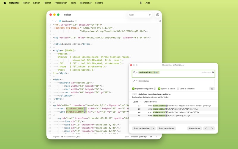 Screenshot #1 pour CotEditor