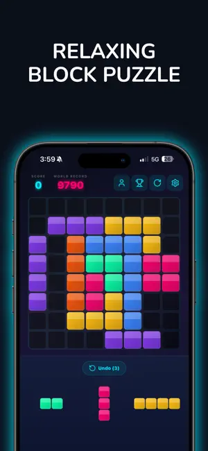 Neon Blocks Puzzle screenshot 1