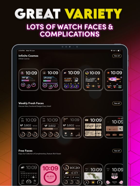 Watch Faces Gallery + Widgets iPad screenshot 5 - Lifestyle app