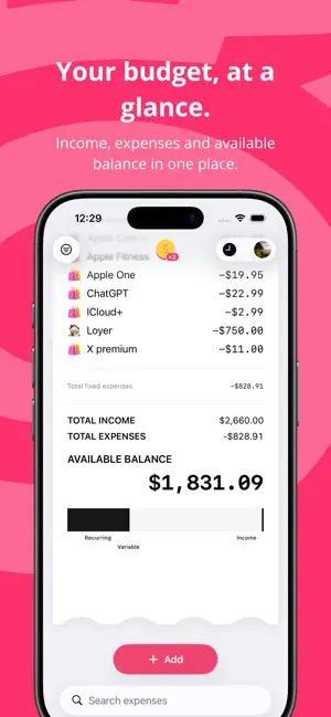 gpBudget : Daily budget screenshot 1