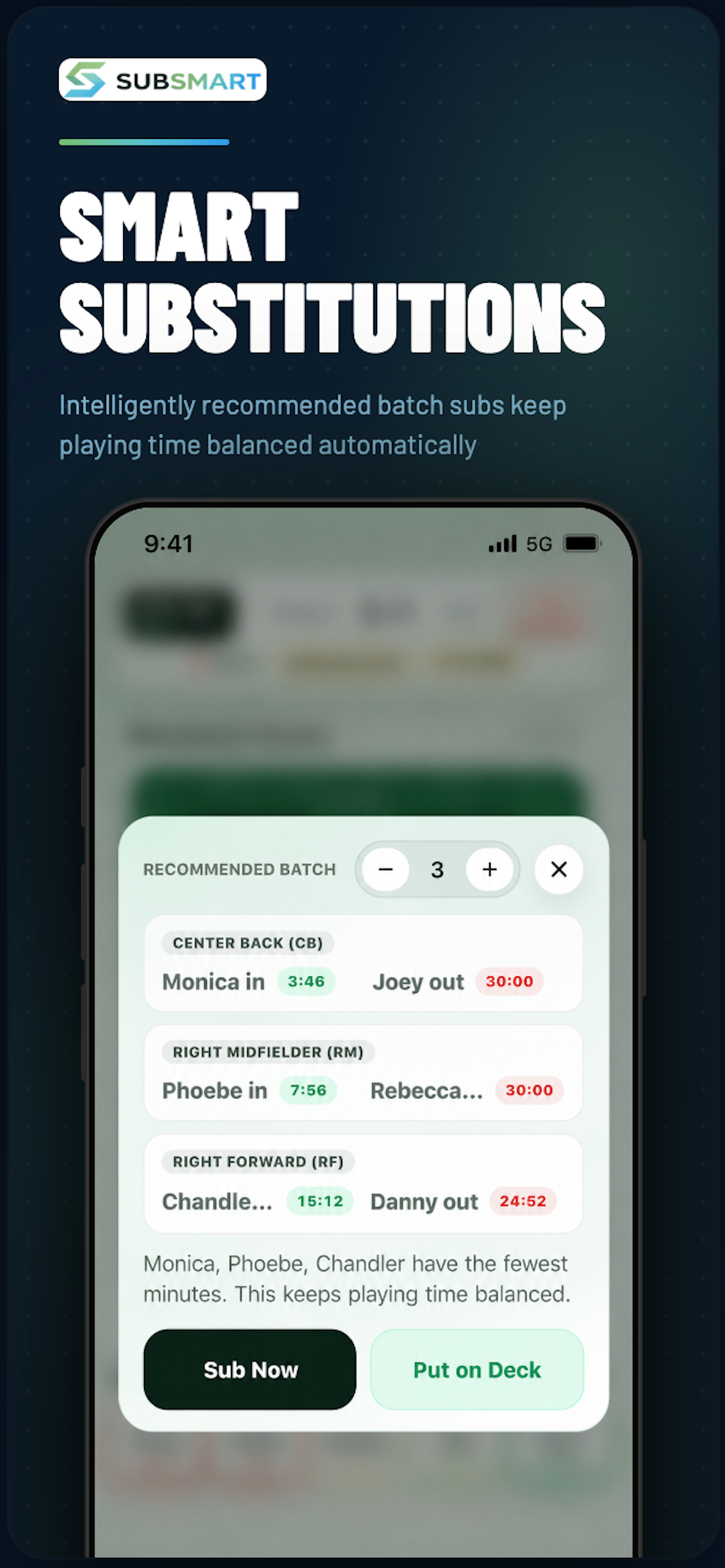 SubSMART: Game Day Assistant screenshot 2
