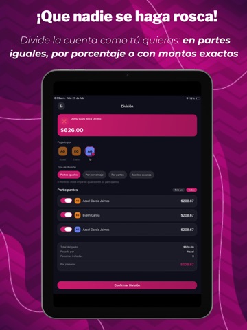 CoperachApp - Gastos y Cuentas iPad screenshot