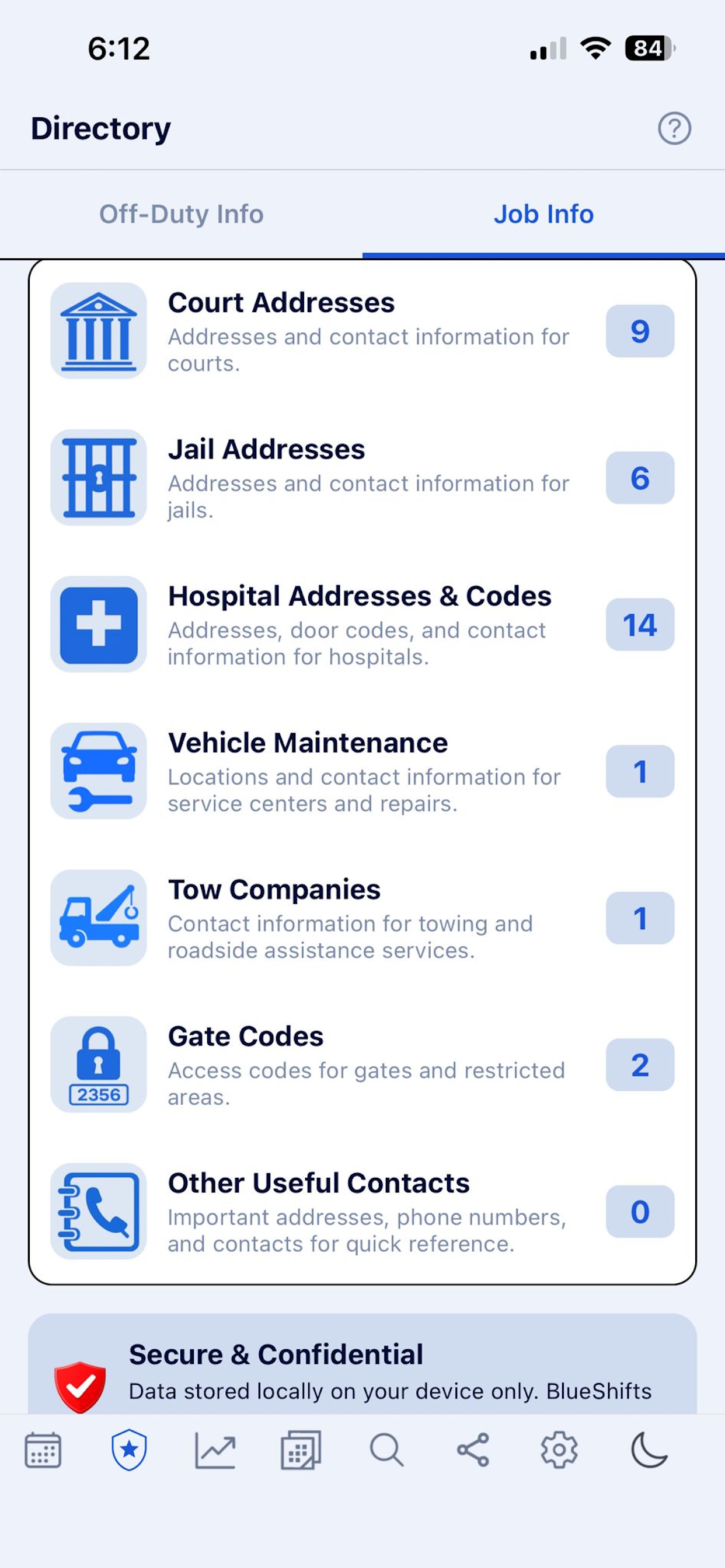 BlueShifts Police Calendar screenshot 7