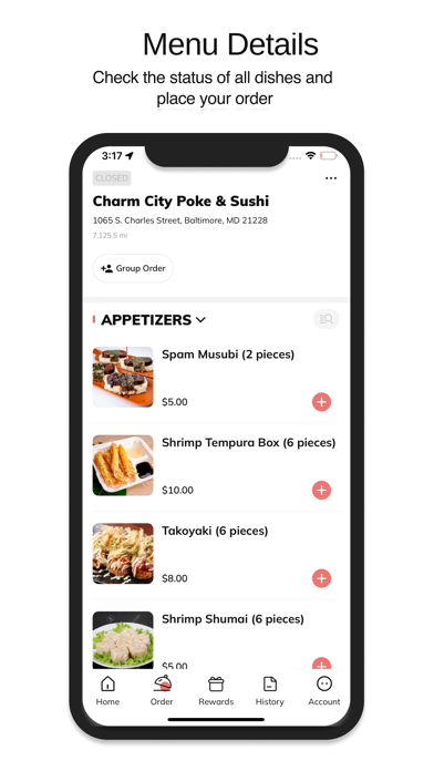 Charm City Poke & Sushi Screenshot