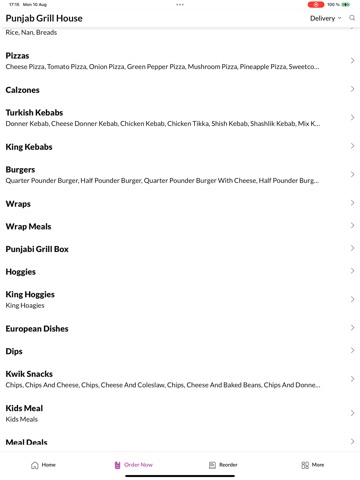 Punjab Grill House Girdle Toll iPad screenshot