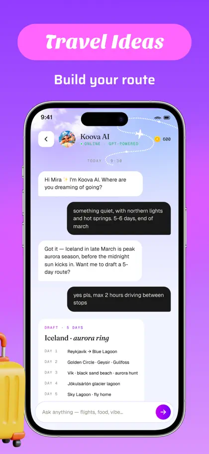 Screenshot 3 von 5 zu Koova - Trip Circle & Explore