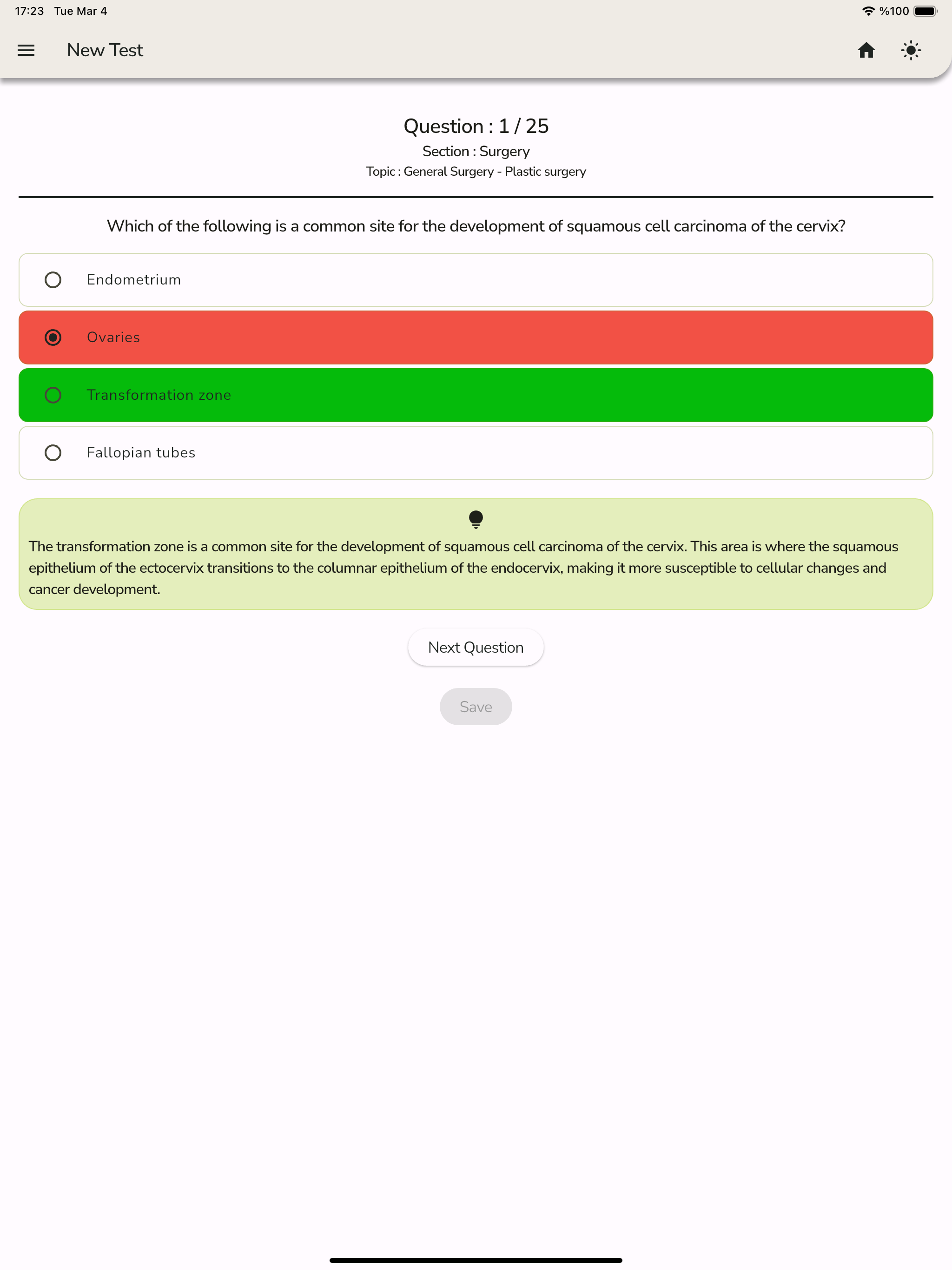 Medical Residency Exam Test