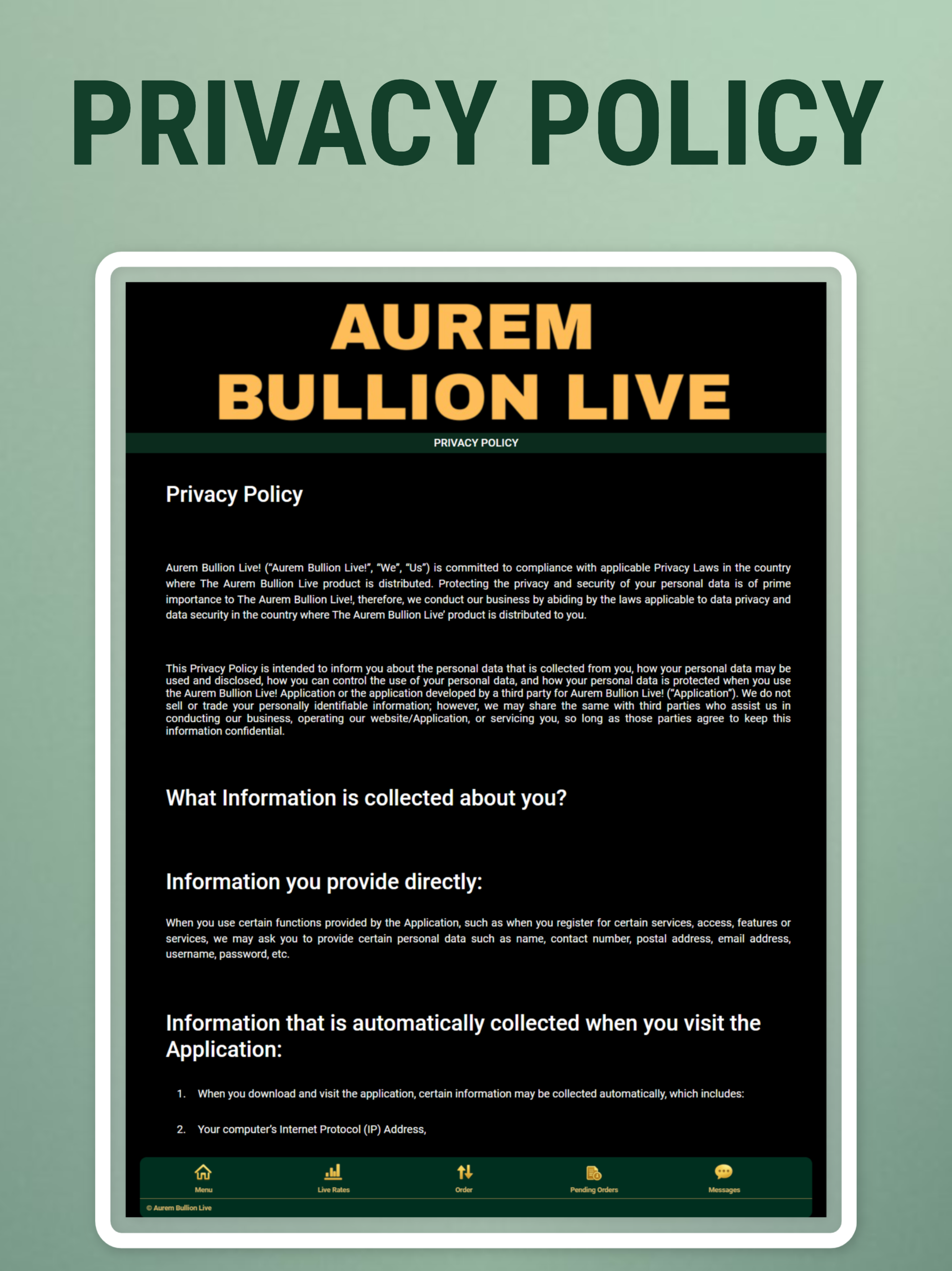 Aurem Bullion Live screenshot 18