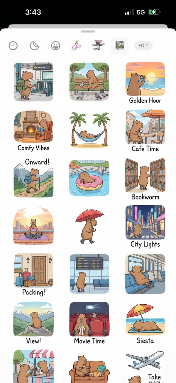 Screenshot #1 pour Everyday Vibe Stickers