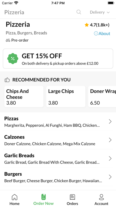 Pizzeria - Mansfield Screenshot