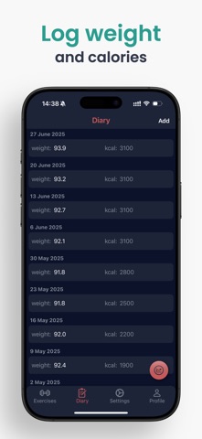 Simple Workout Tracker App Screenshot 4 of 4