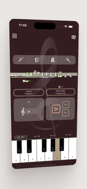 Flute Fingering Chart Tool screenshot 1