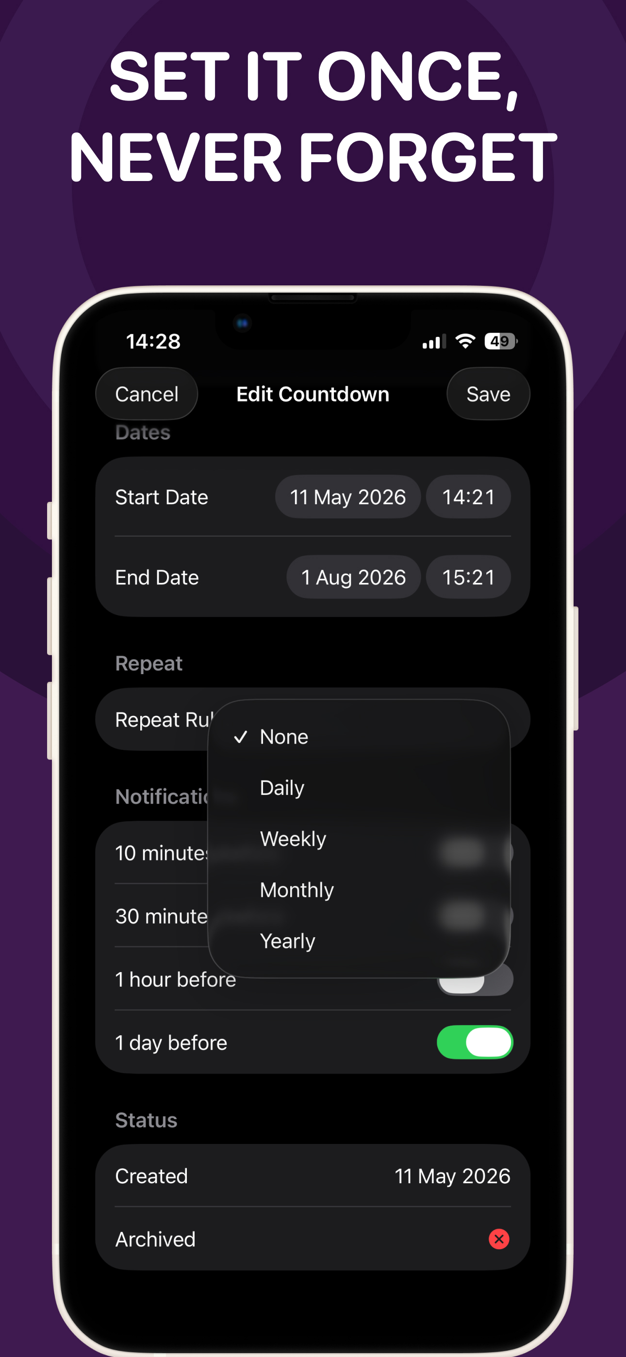 Countdown Calendar Timers