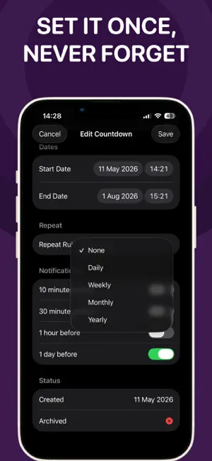 Countdown Calendar Timers screenshot 4