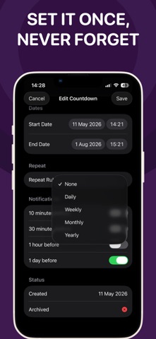 Countdown Calendar Timers screenshot