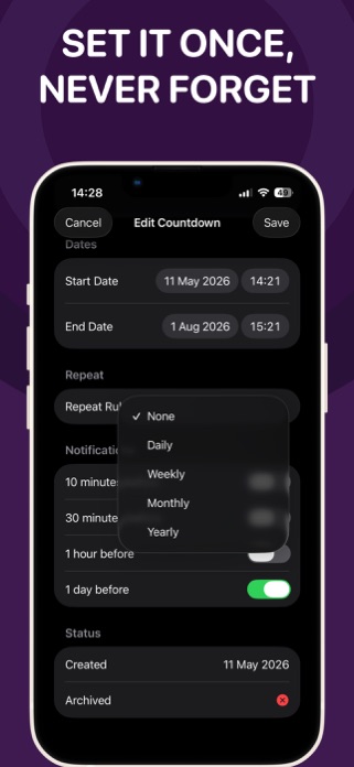 Countdown Calendar Timers Screenshot 4 of 5