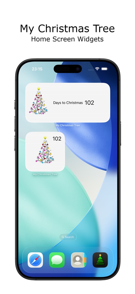 My Christmas Tree - Countdown - iphone-christmas-countdown-home-screen-widgets
