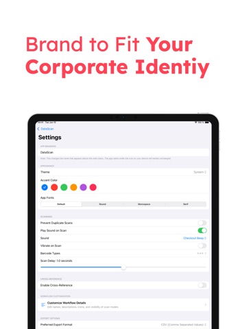 DataScan iPad screenshot
