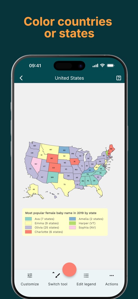 MapChart App - Graphics & Design App | MWM