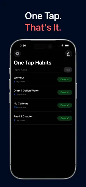 One Tap Habits screenshot 2
