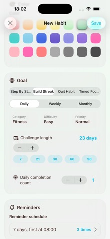 Habit Tracker - Habit Screenshot 2 of 8