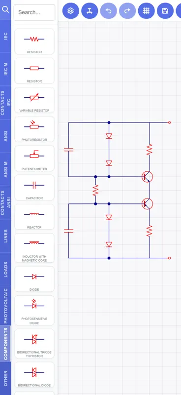 Electrical Schematics: Canvas screenshot 3 of 3