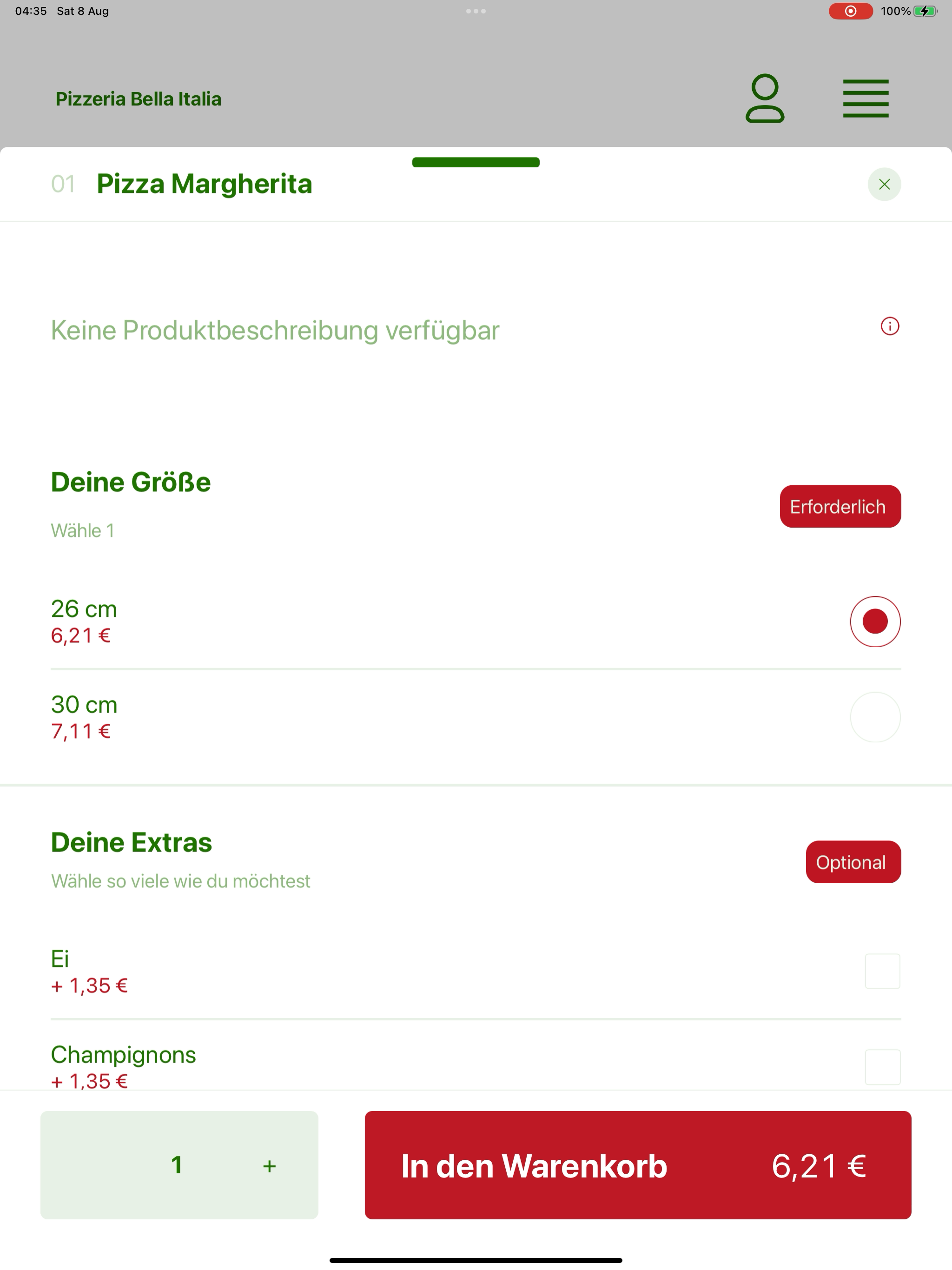 Bella Italia Steinofen screenshot 15