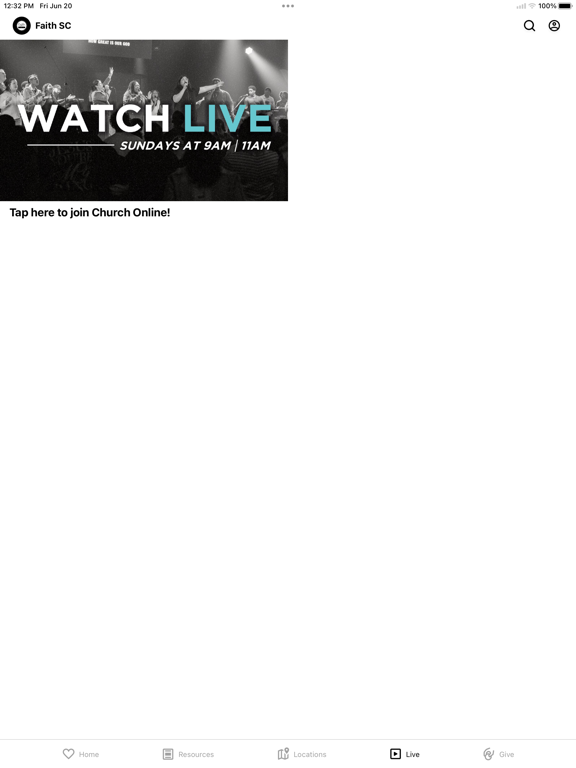 Faith Church SC iPad screenshot 4 - Education app