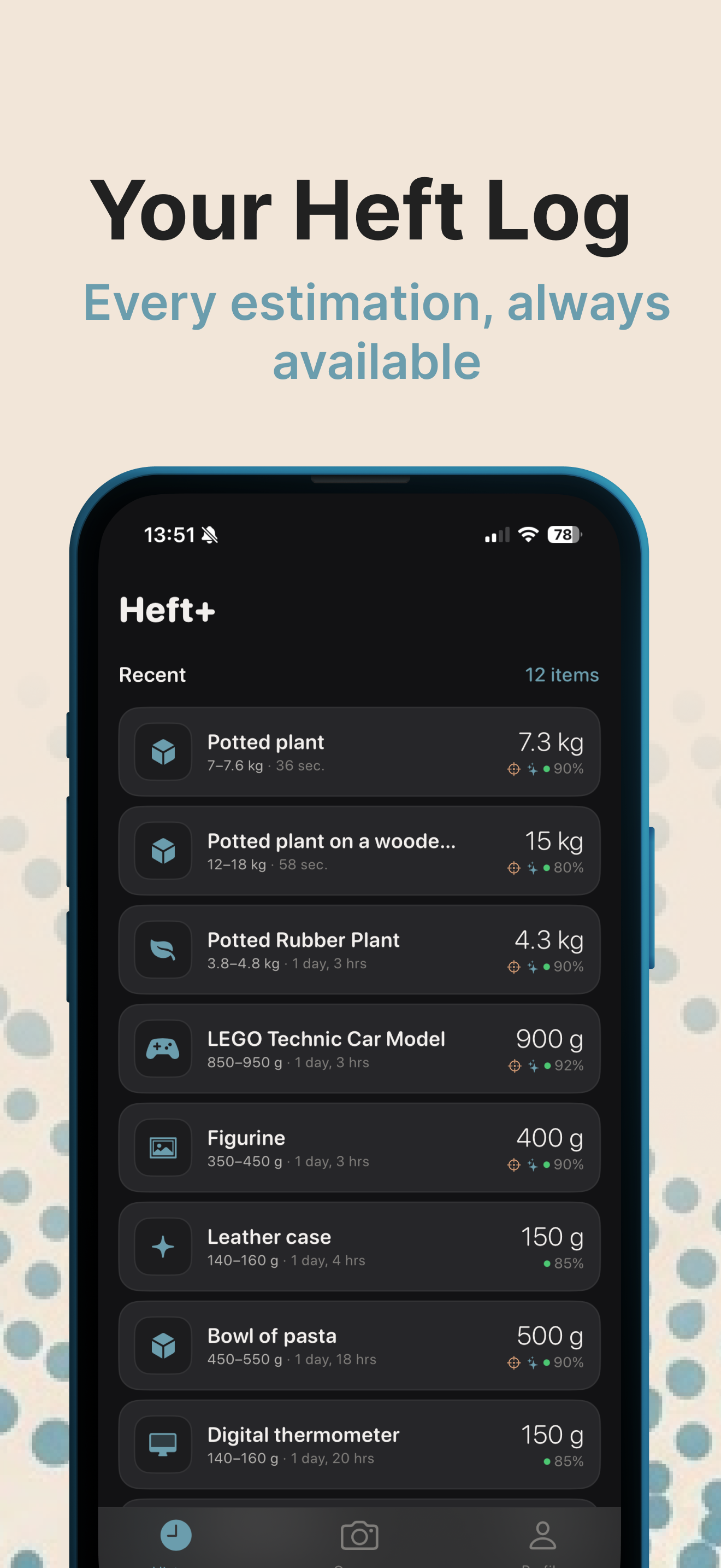 Heft - Estimate Weight AI screenshot 4