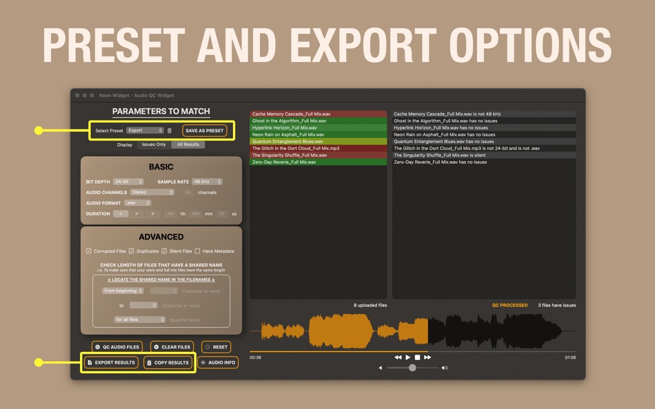 #3. Audio QC Widget (macOS) 由: Keen Widget